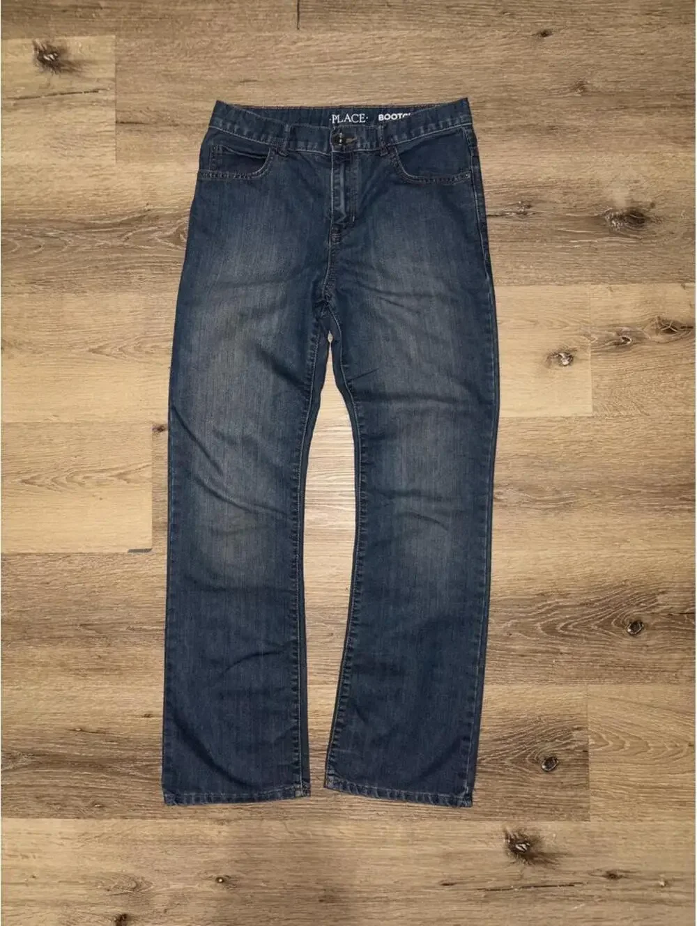 The Children’s Place Girls Size 14 Bootcut Blue Jeans Y2K Style